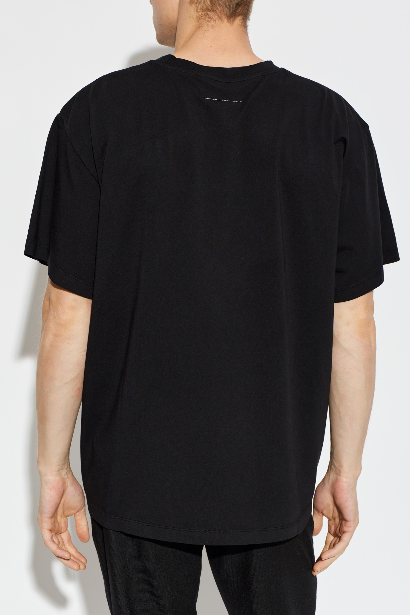 Black T-shirt with logo patch MM6 Maison Margiela - Vitkac AS